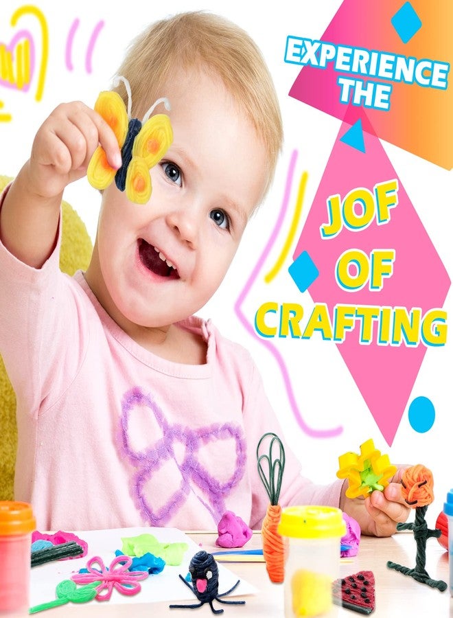 BBTO 600 Pieces Wax Craft Sticks for Kids Bendable Sticky Yarn Molding Sculpting Sticks in 13 Colors with Plastic Storage Box for Handicraft DIY School Project Supplies - Image 3